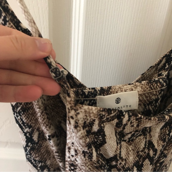 Socialite Snakeskin Print Midi Dress - Picture 8 of 9